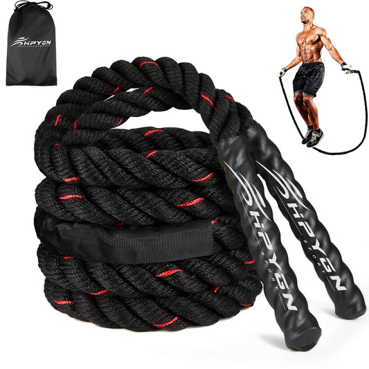 Heavy Weighted Jump Ropes for Adults - 2.8Lb, 3.8Lb, and 5Lb Options for Total Body Workouts at Home